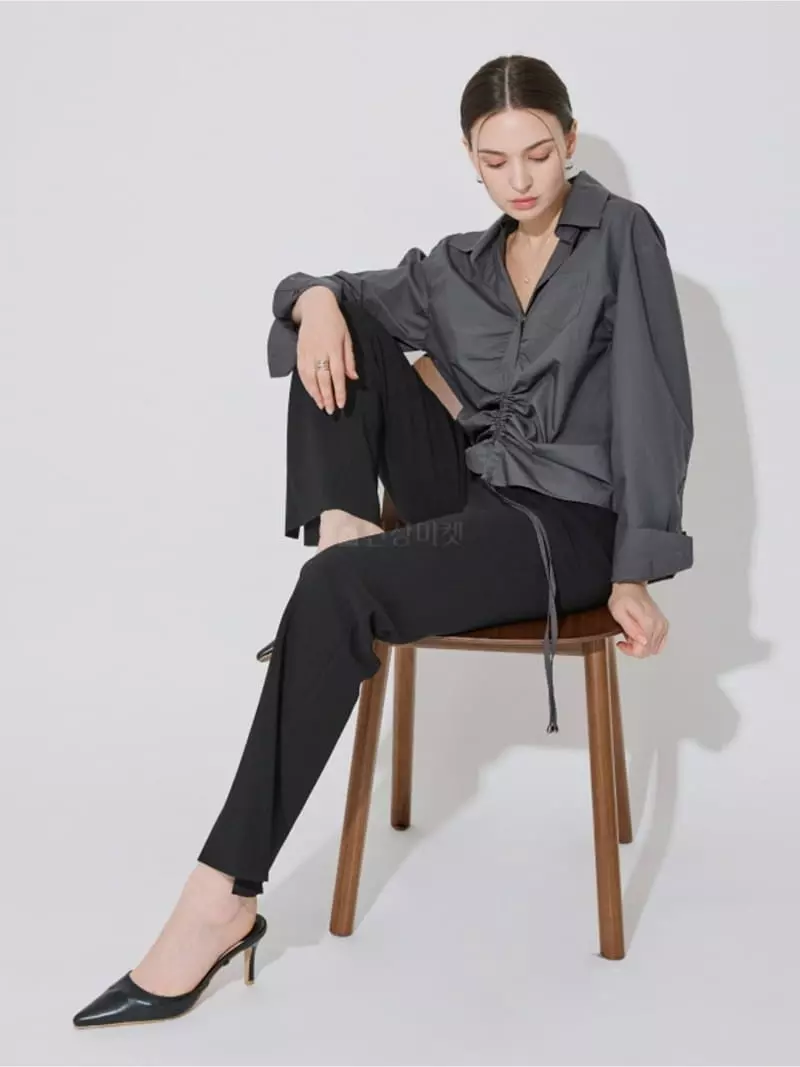 Theany - Korean Women Fashion - #pursuepretty - Shirring Shirt - 10