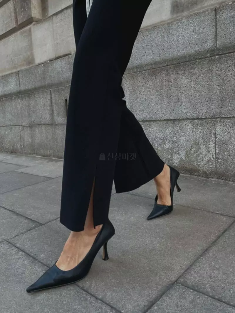 Theany - Korean Women Fashion - #restrostyle - Button Slit Pants - 5