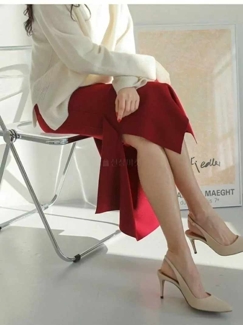 Theany - Korean Women Fashion - #romanticstyle - Sasun Slit Skirt - 8