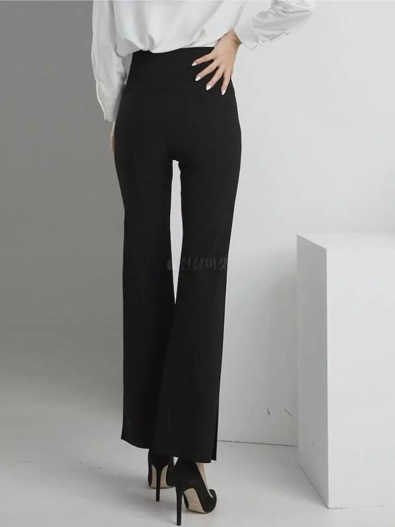 Theany - Korean Women Fashion - #shopsmall - Button Slit Pants - 7