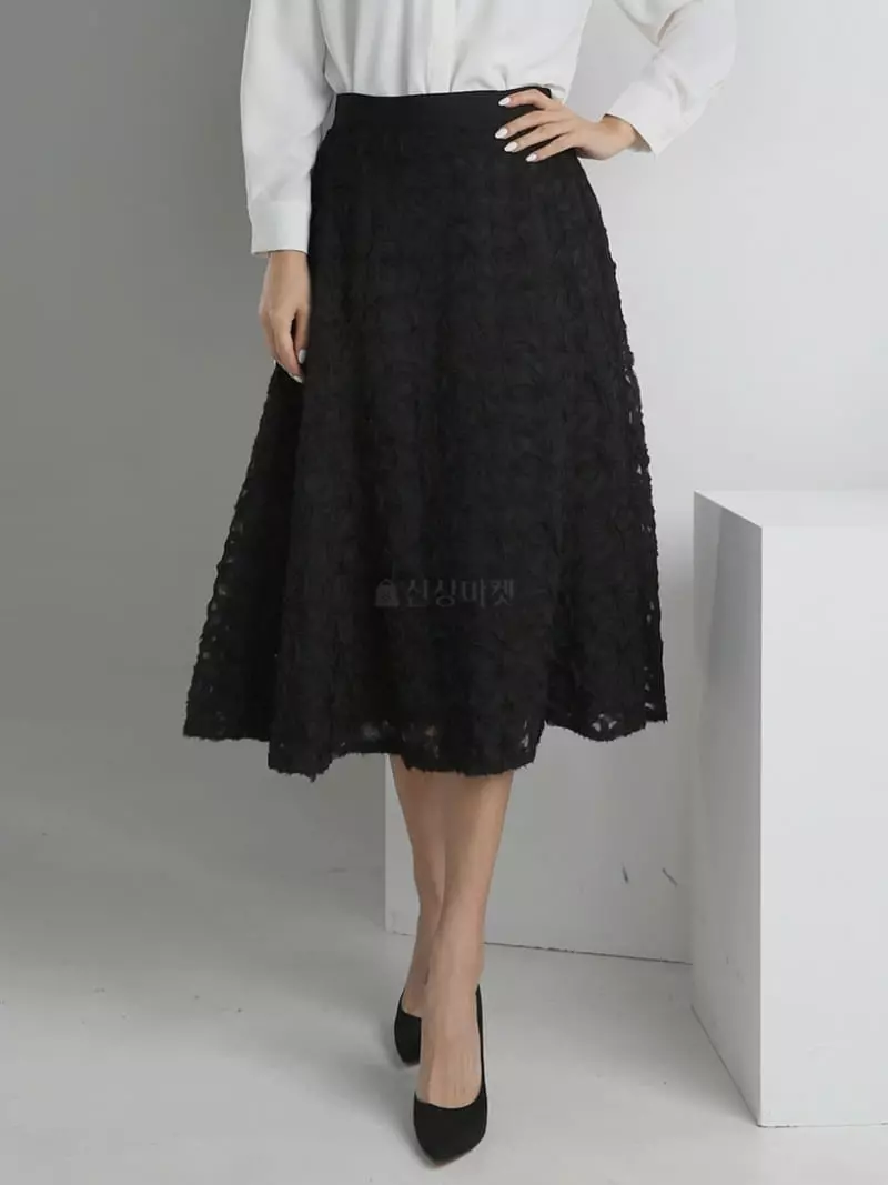 Theany - Korean Women Fashion - #thelittlethings - Floral Paul Skirt - 2