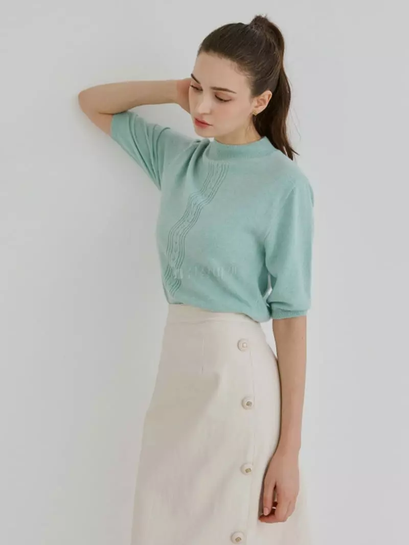 Theany - Korean Women Fashion - #thelittlethings - Merry Knit Tee - 6