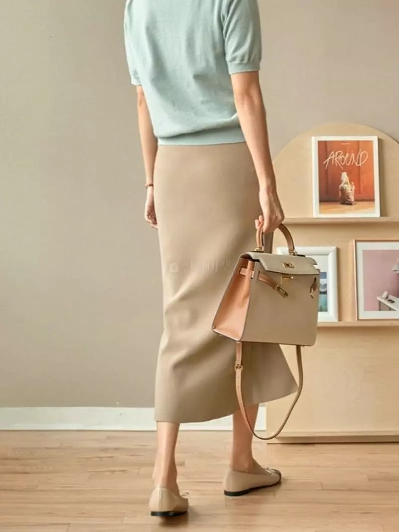 Theany - Korean Women Fashion - #vintagekidsstyle - Sasun Slit Skirt - 5