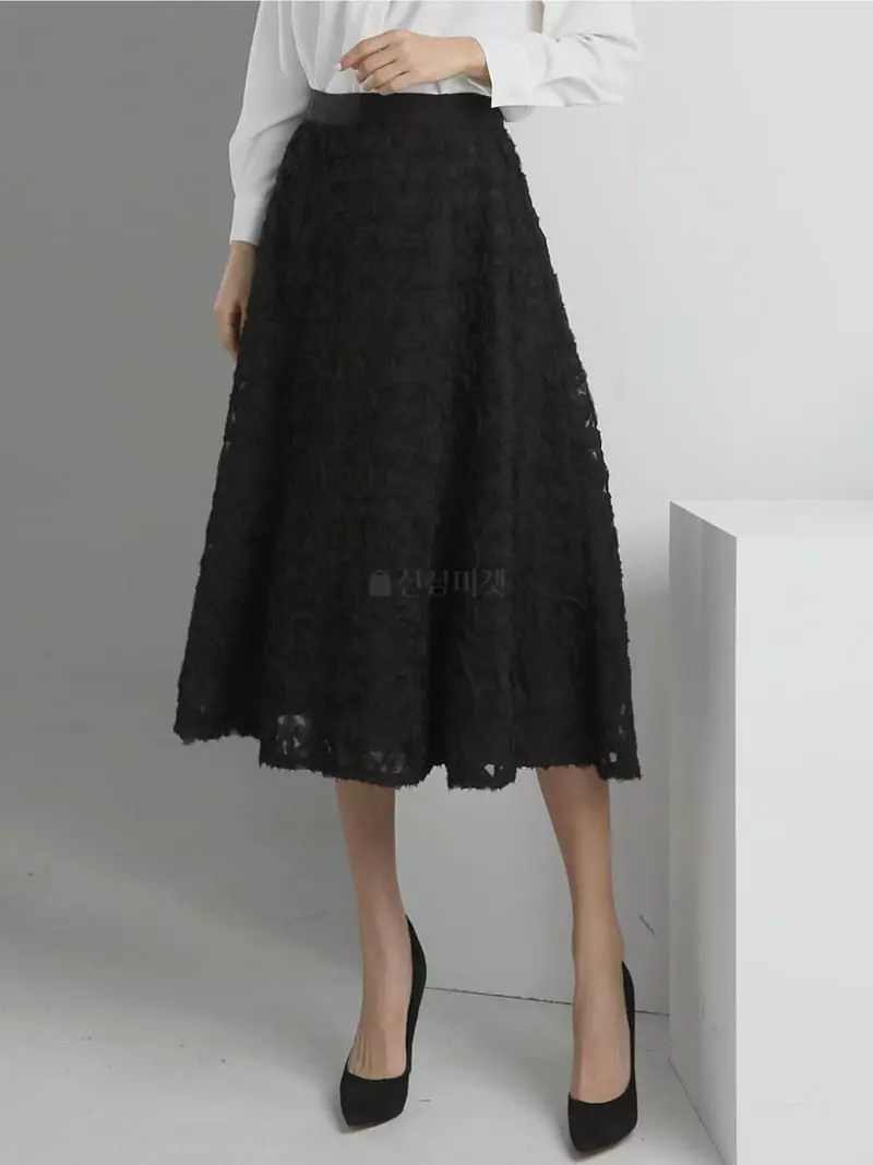 Theany - Korean Women Fashion - #momslook - Floral Paul Skirt - 4