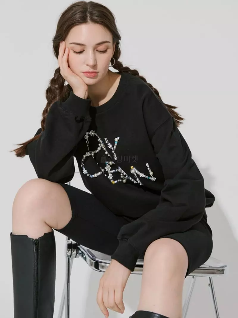Theany - Korean Women Fashion - #womensfashion - Flower Beeds Tee - 11
