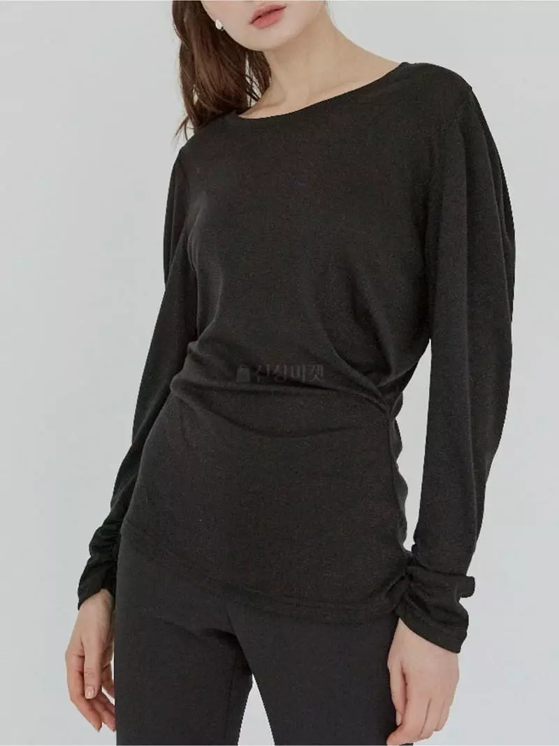 Theany - Korean Women Fashion - #womensfashion - Shirring Tee - 3
