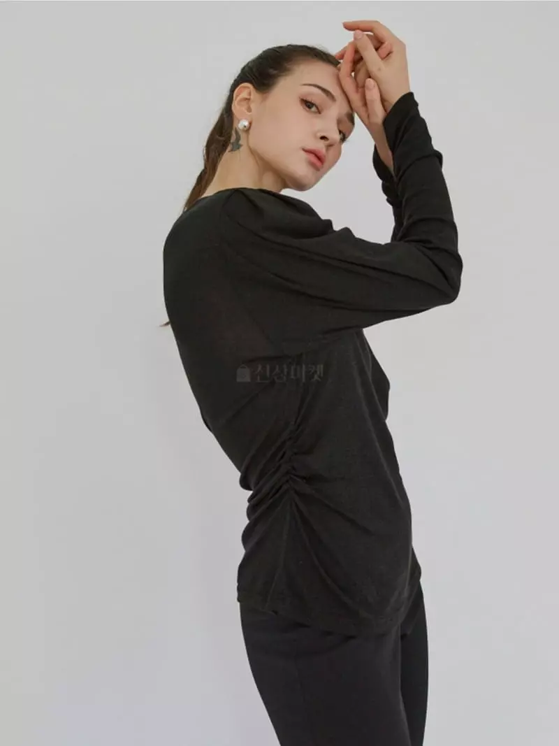 Theany - Korean Women Fashion - #womensfashion - Shirring Tee - 5