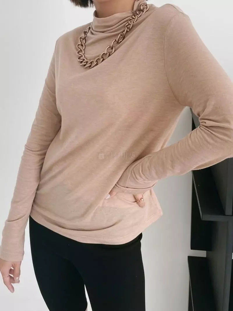 Theany - Korean Women Fashion - #womensfashion - Half Neck Tee - 3