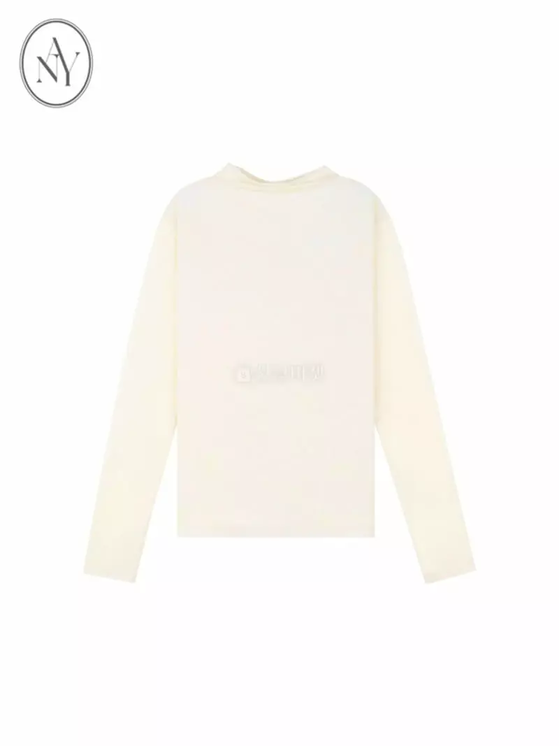 Theany - Korean Women Fashion - #womensfashion - Half Neck Tee - 5