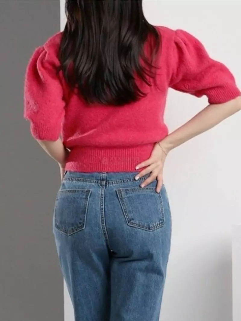 Theany - Korean Women Fashion - #womensfashion - Slpaca Scsi Knit Tee - 2