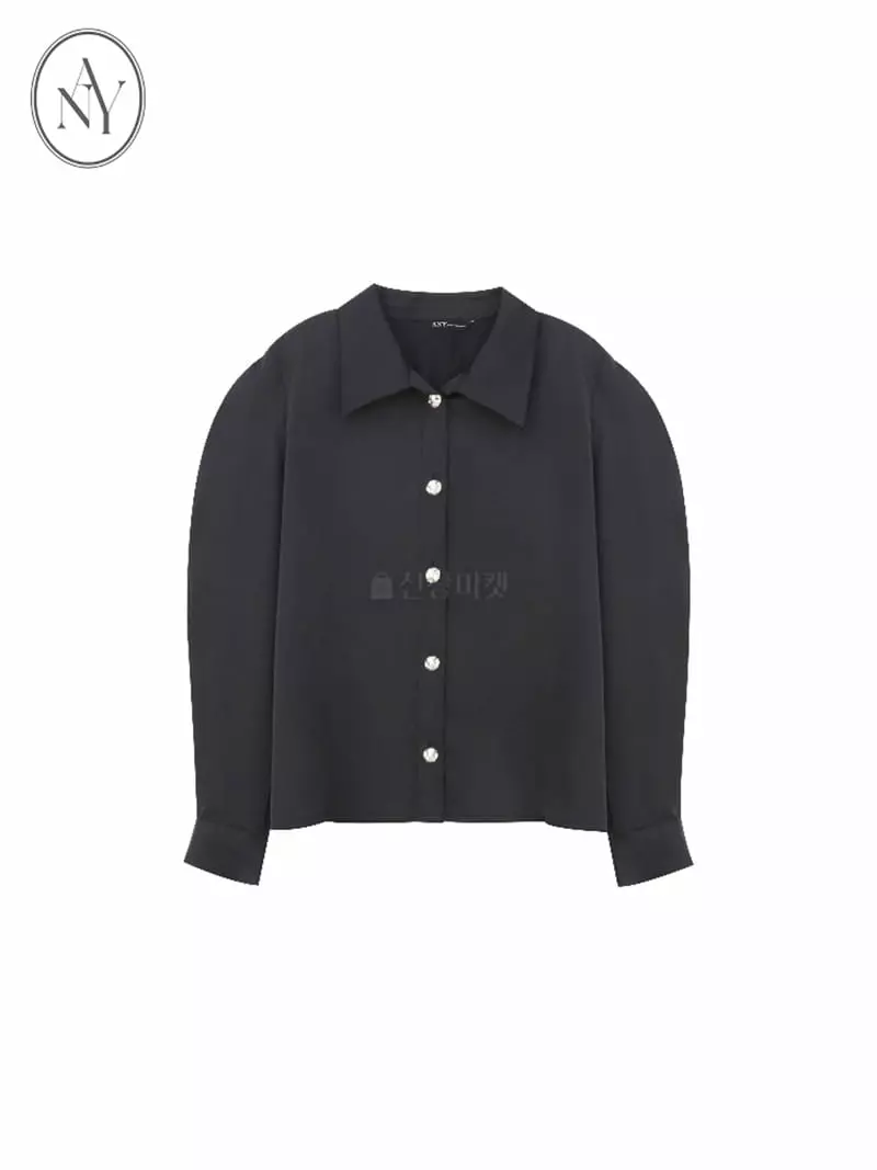 Theany - Korean Women Fashion - #womensfashion - Strap Half Blouse - 10