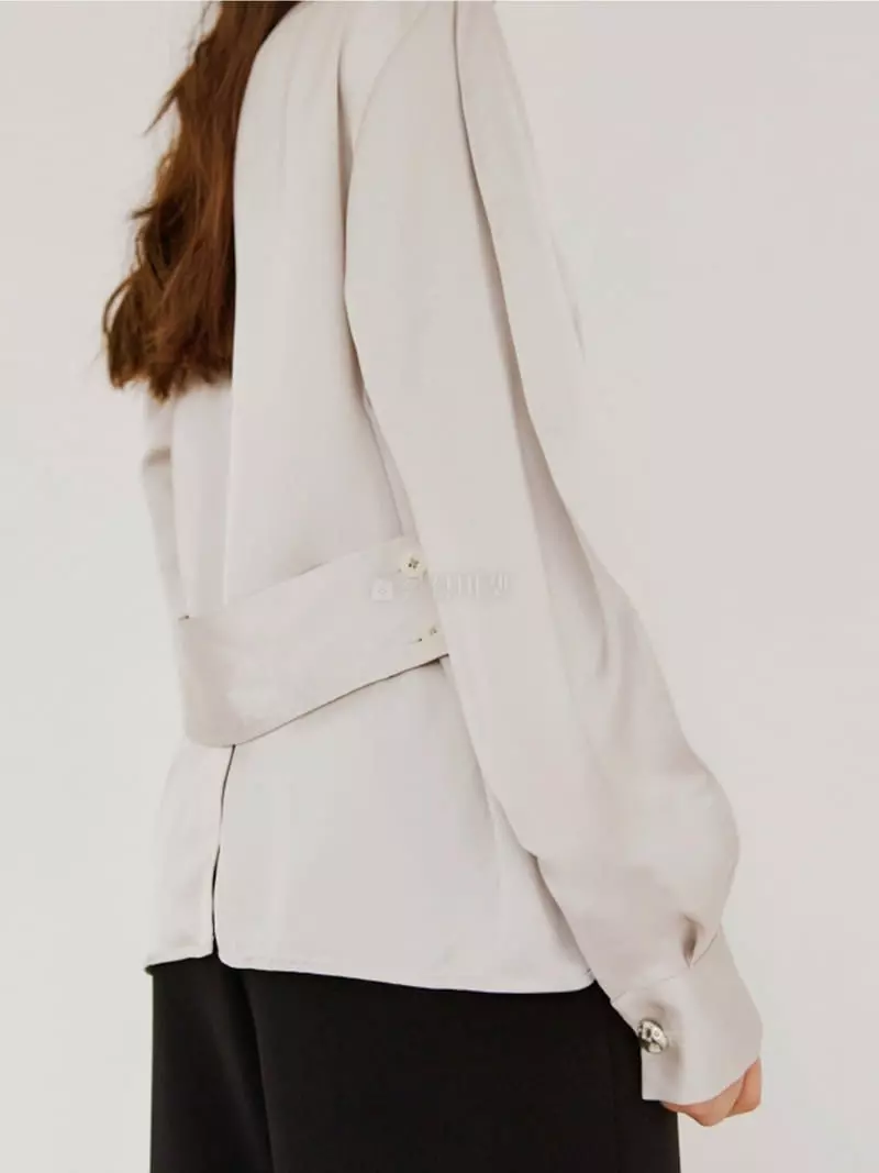 Theany - Korean Women Fashion - #momslook - Strap Half Blouse - 4