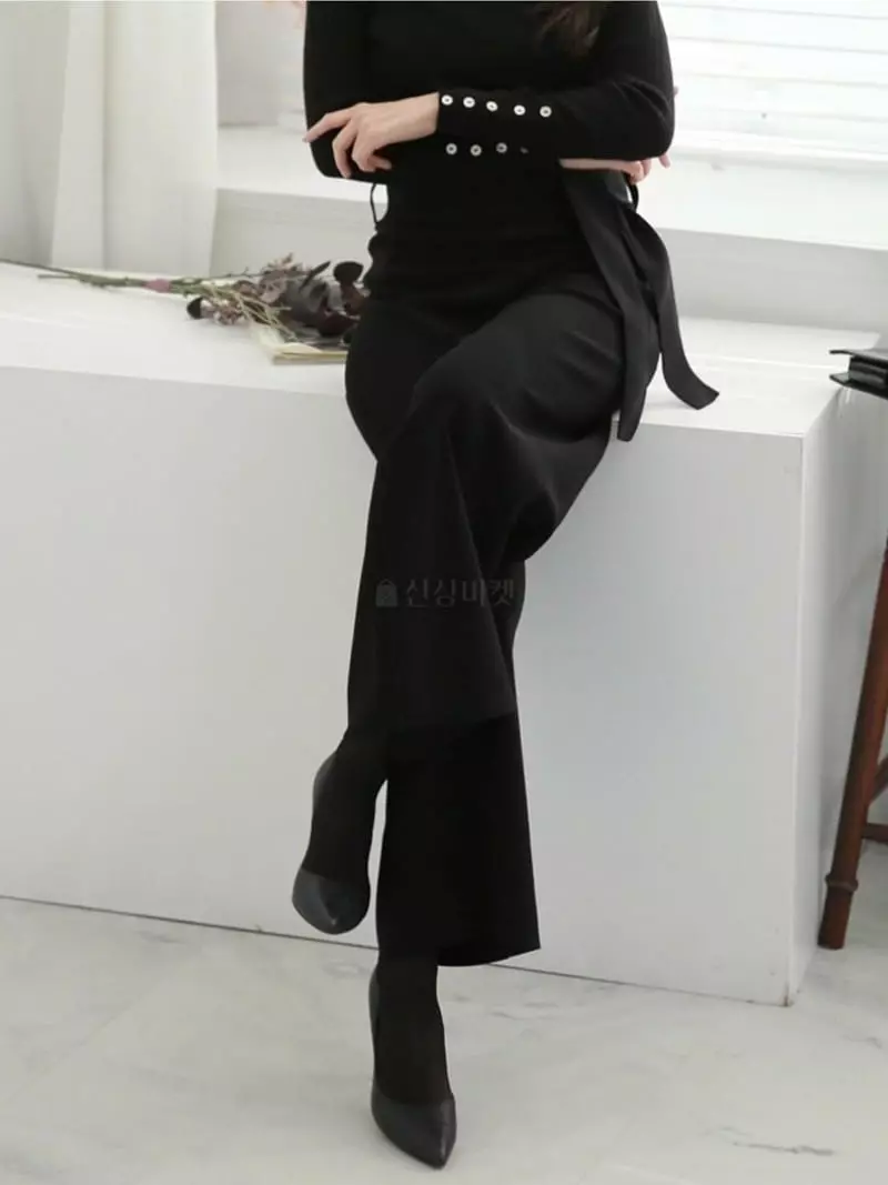 Theany - Korean Women Fashion - #womensfashion - Strap Pants - 5