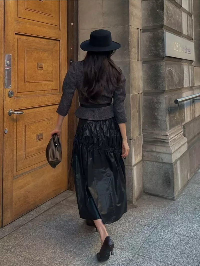 Theany - Korean Women Fashion - #womensfashion - Shirring Maxy Skirt - 6