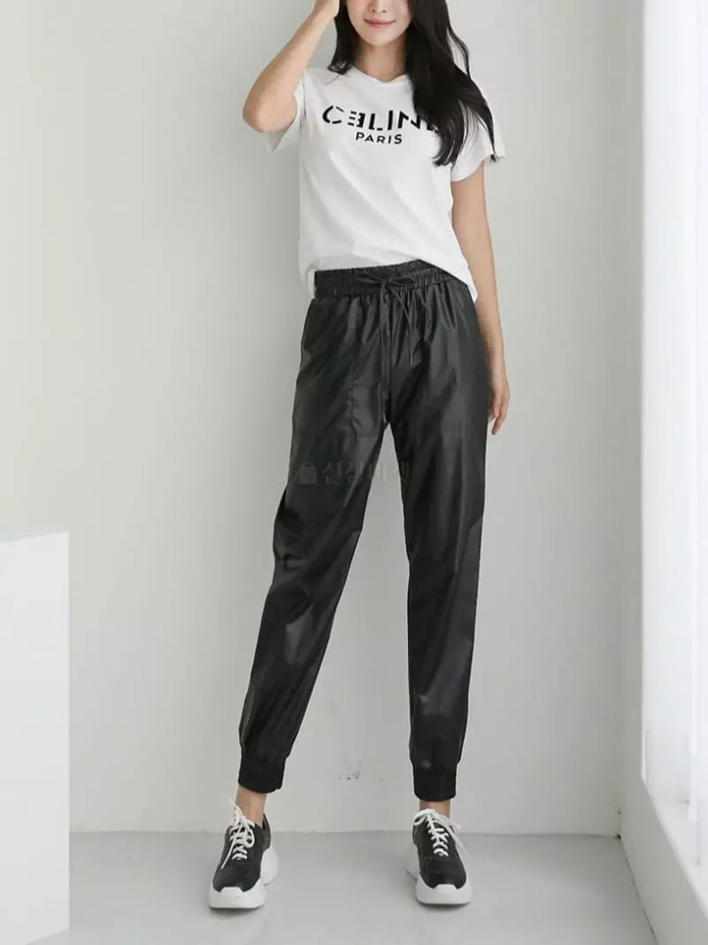 Theany - Korean Women Fashion - #momslook - Leather Pants - 4