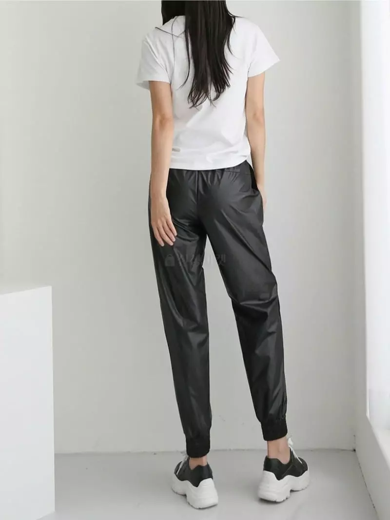 Theany - Korean Women Fashion - #womensfashion - Leather Pants - 6