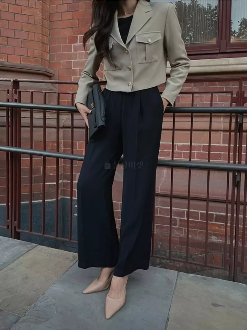 Theany - Korean Women Fashion - #womensfashion - Double Banding Pants - 12
