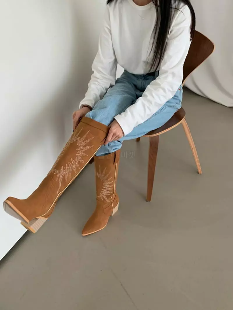 Themuse - Korean Women Fashion - #momslook - 1046 Wastern Boots - 2