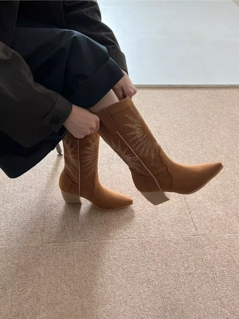 Themuse - Korean Women Fashion - #momslook - 1045 Wastern Boots