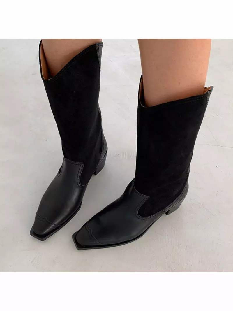 Themuse - Korean Women Fashion - #thelittlethings - 1014 Wastern Boots - 4