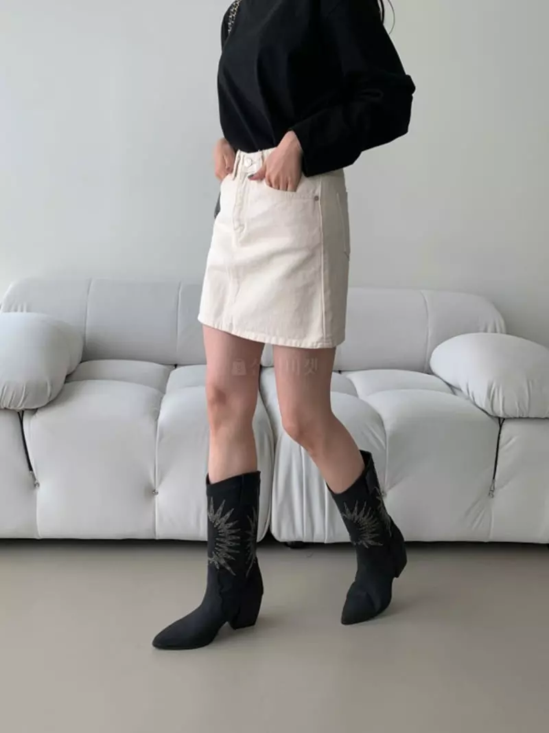 Themuse - Korean Women Fashion - #pursuepretty - 1045 Wastern Boots - 9
