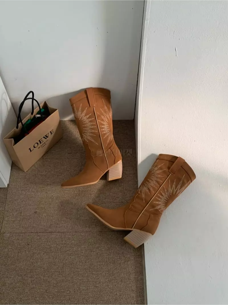 Themuse - Korean Women Fashion - #restrostyle - 1045 Wastern Boots - 10