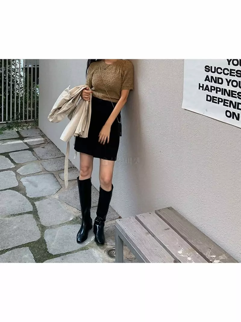 Themuse - Korean Women Fashion - #restrostyle - 1039 Long Boots - 5