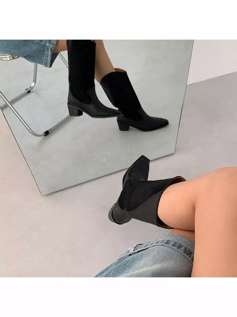 Themuse - Korean Women Fashion - #thelittlethings - 1014 Wastern Boots - 3