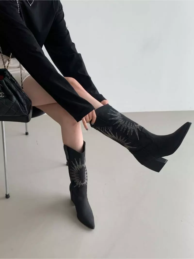 Themuse - Korean Women Fashion - #vintageinspired - 1045 Wastern Boots - 7