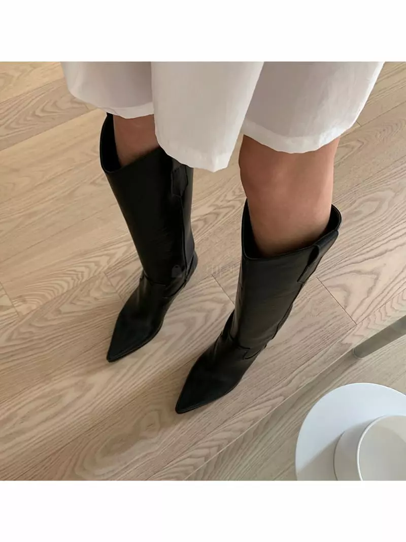 Themuse - Korean Women Fashion - #momslook - 1001 Wastern Boots - 4