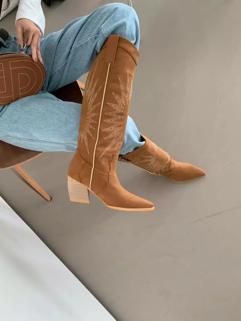 Themuse - Korean Women Fashion - #womensfashion - 1046 Wastern Boots