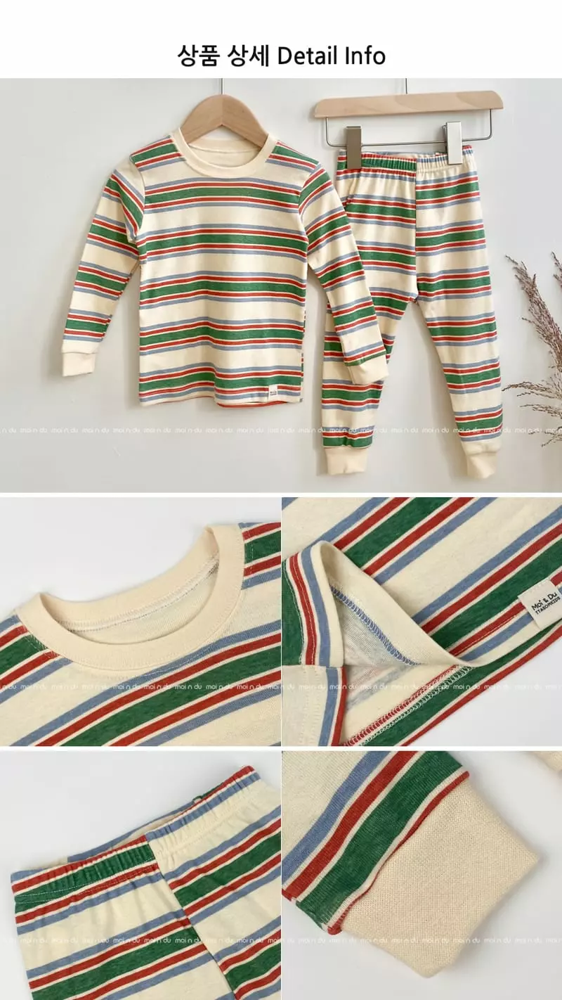 Ttasom - Korean Children Fashion - #discoveringself - Stripe Green 30 Fraise Easywear - 7