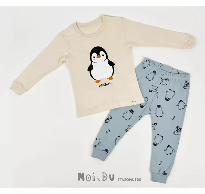 Ttasom - Korean Children Fashion - #fashionkids - Big Penguin 30 Fraise Easywear