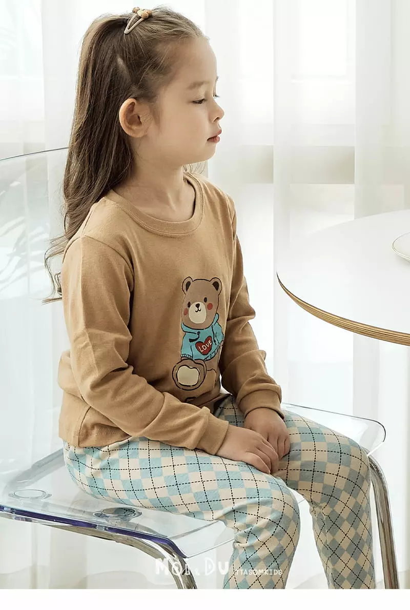 Ttasom - Korean Children Fashion - #kidsstore - Hoody Bear 30 Fraise Easywear - 5