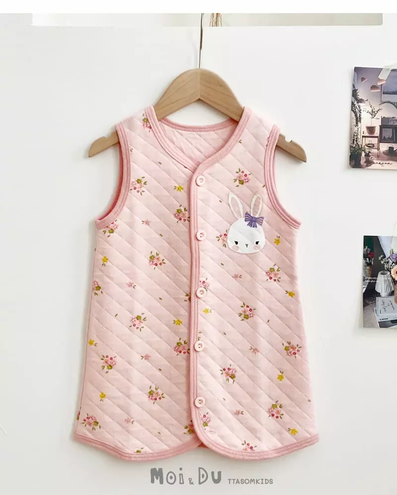 Ttasom - Korean Children Fashion - #prettylittlegirls - Mini Rabbit Sleepvest