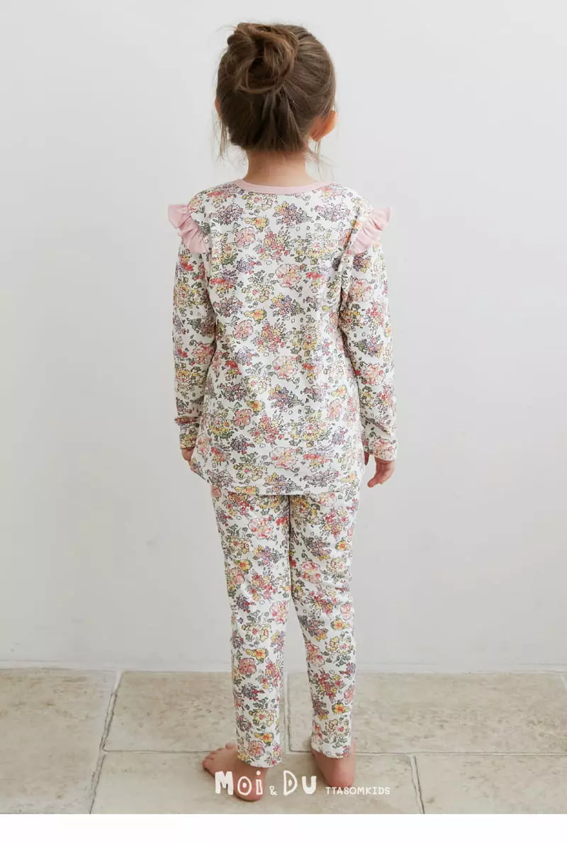 Ttasom - Korean Children Fashion - #prettylittlegirls - Petit Flower 30 Fraise Easywear - 5