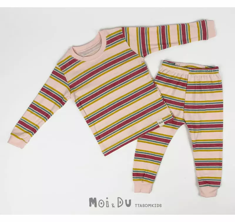 Ttasom - Korean Children Fashion - #prettylittlegirls - Stripe Pink 30 Fraise Easywear
