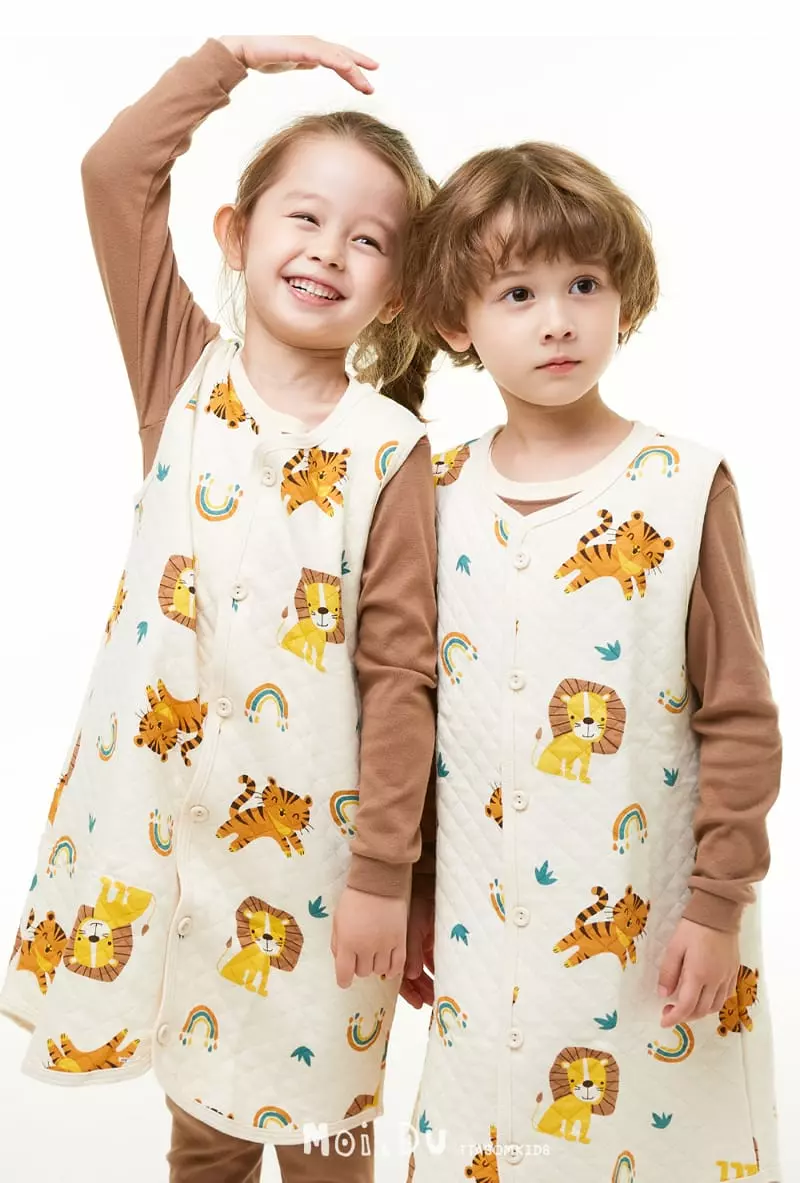 Ttasom - Korean Children Fashion - #stylishchildhood - Rainbow Animal Sleepvest - 6