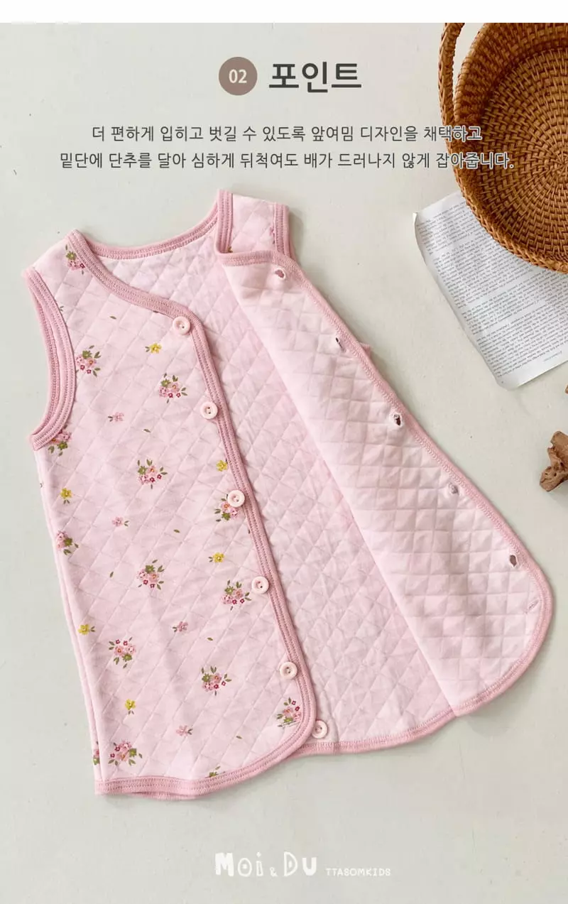 Ttasom - Korean Children Fashion - #toddlerclothing - Mini Rabbit Sleepvest - 4