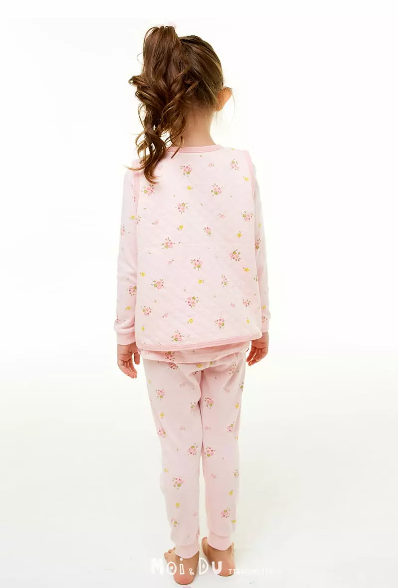Ttasom - Korean Children Fashion - #todddlerfashion - Mini Flower Rabbit Half Sleepvest - 6