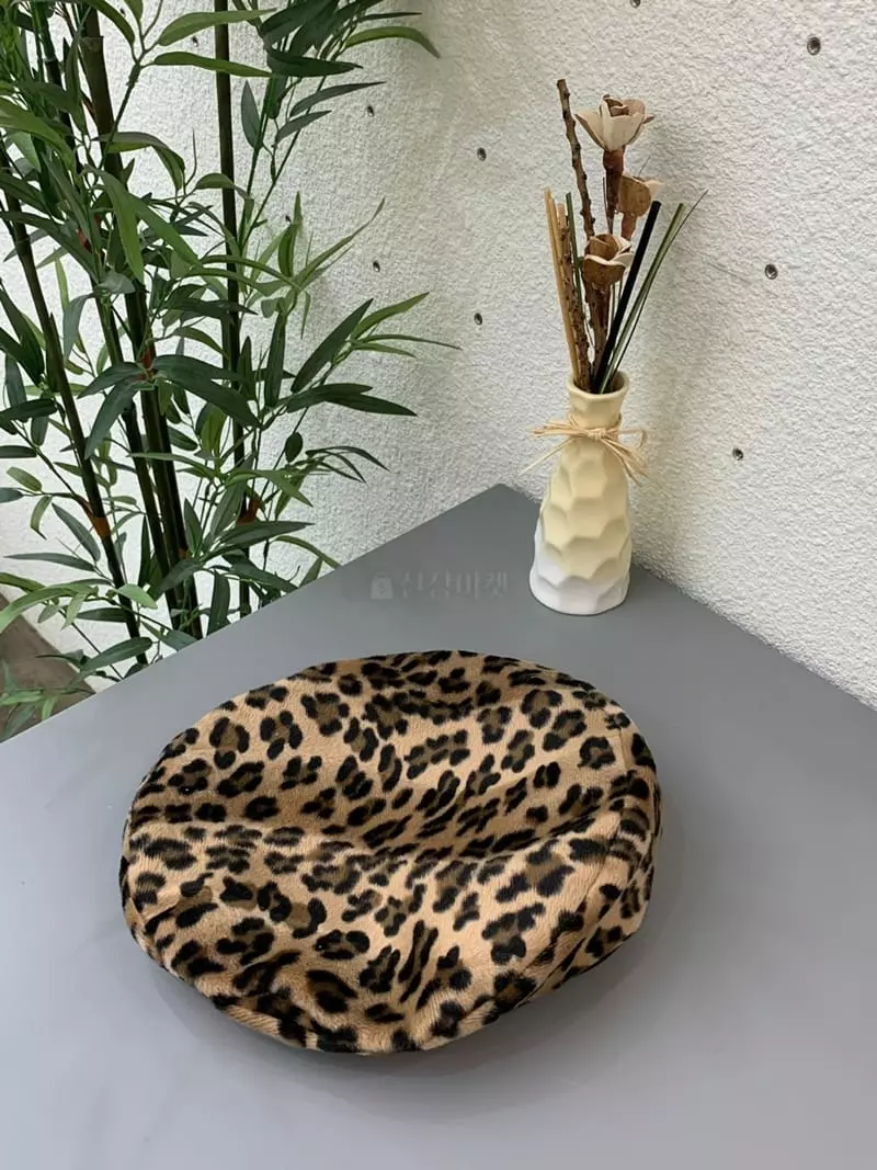 Two J - Korean Women Fashion - #womensfashion - Leopard Beret Hat - 4