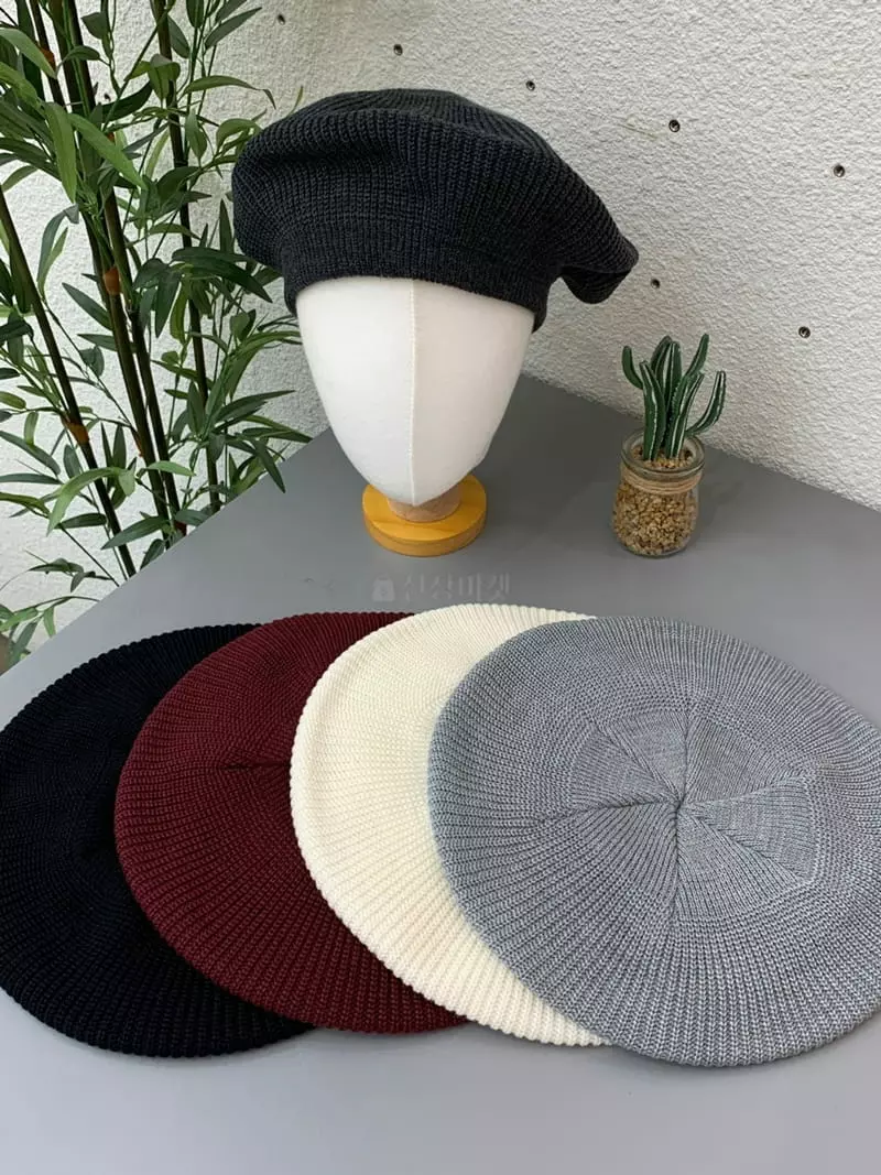 Two J - Korean Women Fashion - #momslook - Knit Beret Hat - 5