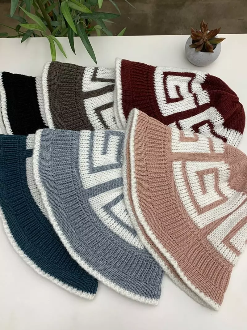Two J - Korean Women Fashion - #momslook - Knit Bucket Aht - 5