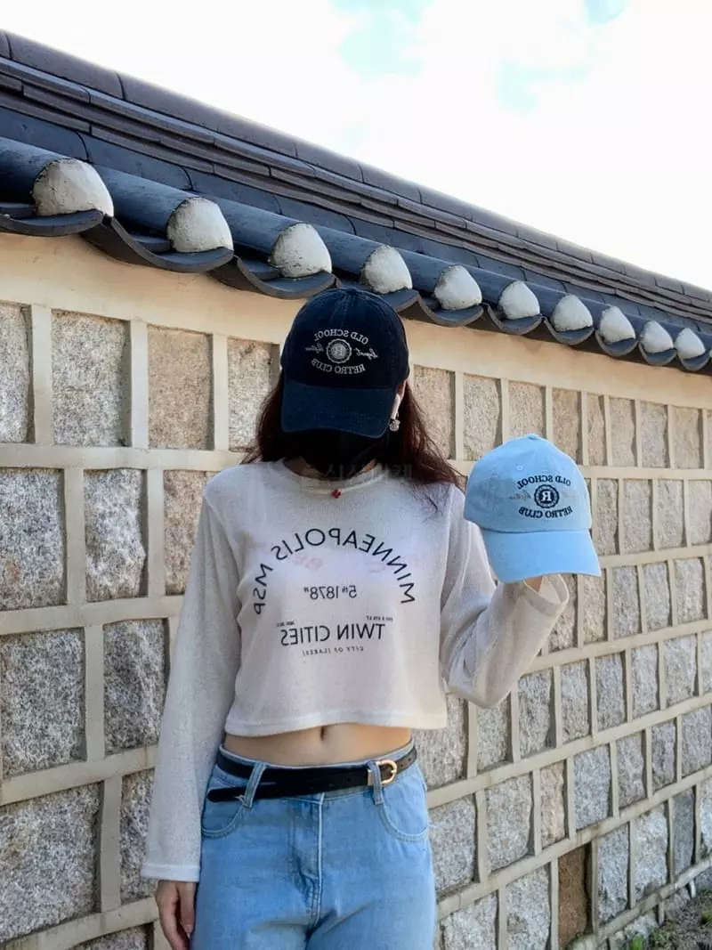 Two J - Korean Women Fashion - #momslook - R Denim Cap