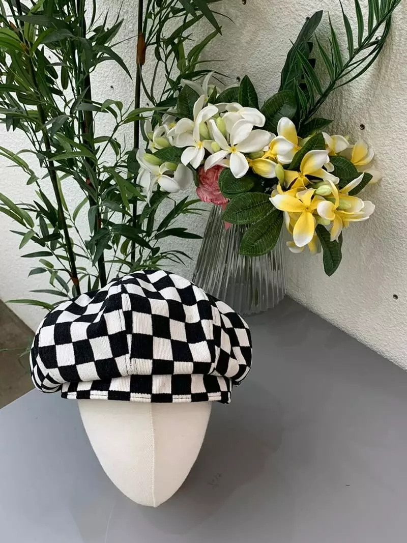 Two J - Korean Women Fashion - #momslook - Chess Beret Hat - 4