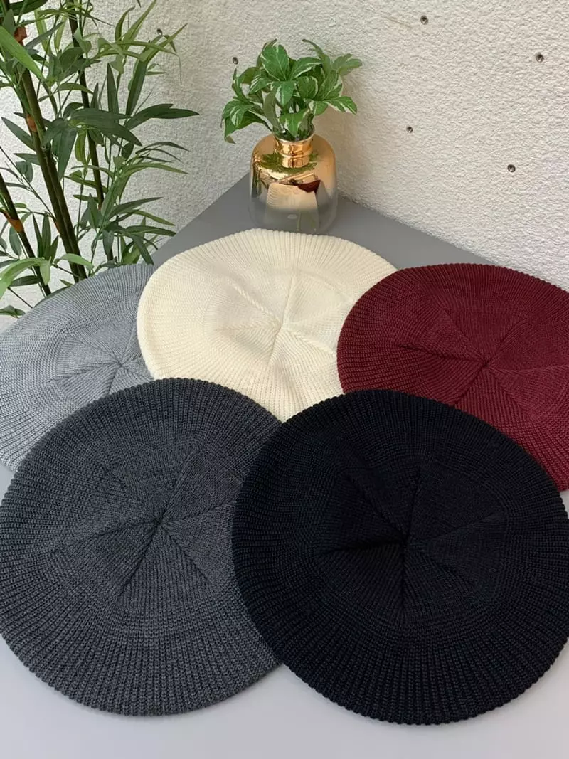 Two J - Korean Women Fashion - #momslook - Knit Beret Hat - 4