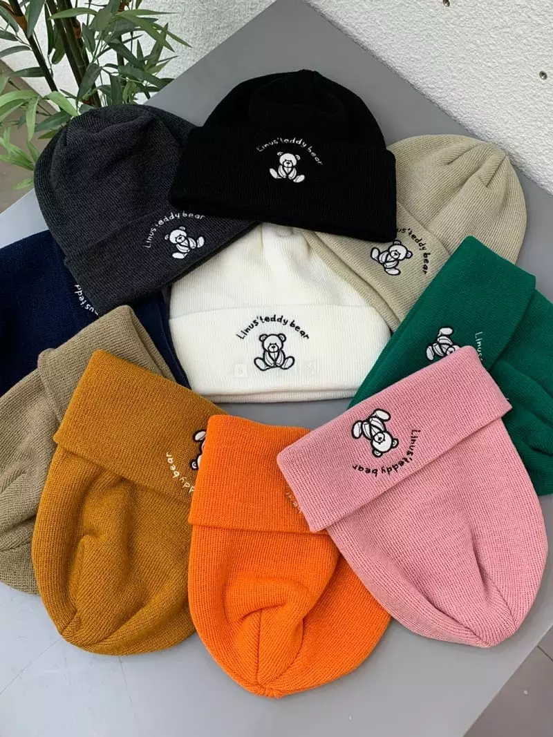 Two J - Korean Women Fashion - #womensfashion - Bear Beanie - 6