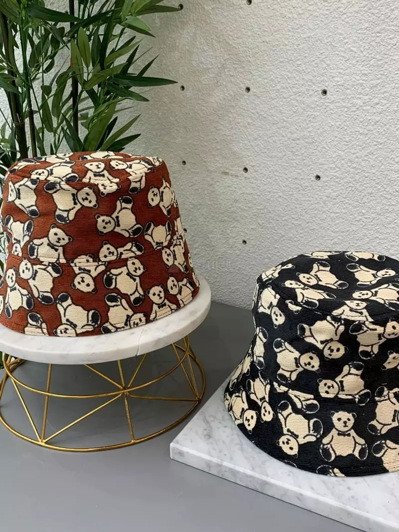 Two J - Korean Women Fashion - #womensfashion - Bear Bucket Hat - 5