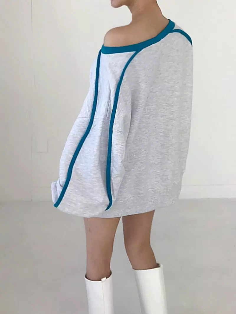 Twomoon - Korean Women Fashion - #momslook - Kimy Sweatshirt - 6