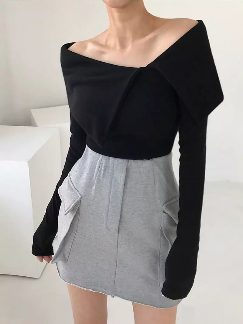 Twomoon - Korean Women Fashion - #momslook - Wing Shoulder Tee - 9